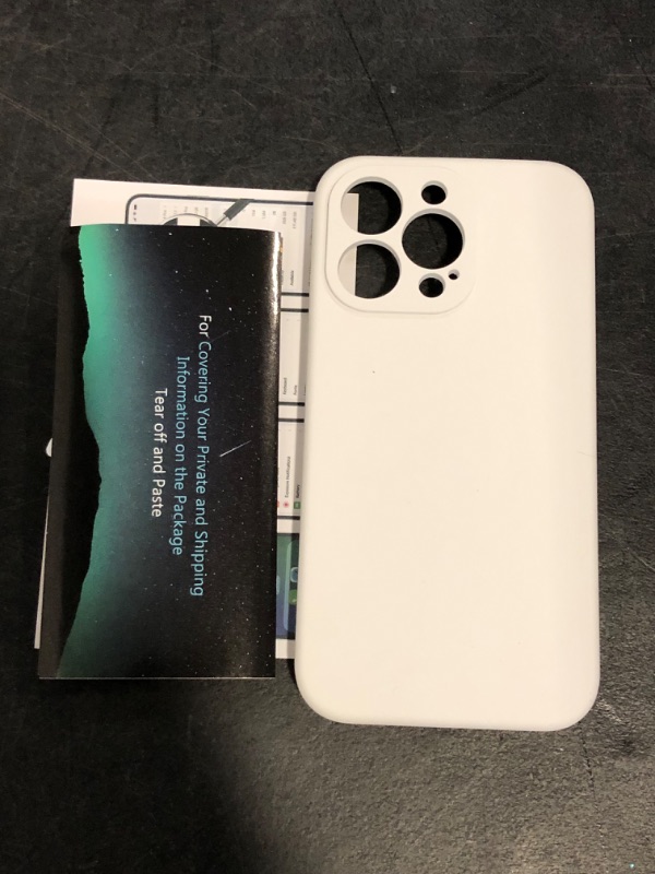 Photo 1 of WHITE**Magnetic Case Designed for iPhone 13 Pro Case, [Compatible with MagSafe] Silicone [Camera Protection] Phone Case, Soft Anti-Scratch Microfiber Lining Inside, 6.1 inch
