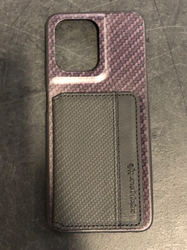 Photo 1 of for ASUS Zenfone 11 Ultra Wallet Case with Card Holder [Carbon Fiber Pattern Design] [Built-in 2 Credit Card Slots] [Hidden Magnetic Closure] Full Body Protective Phone Case Cover, Black
