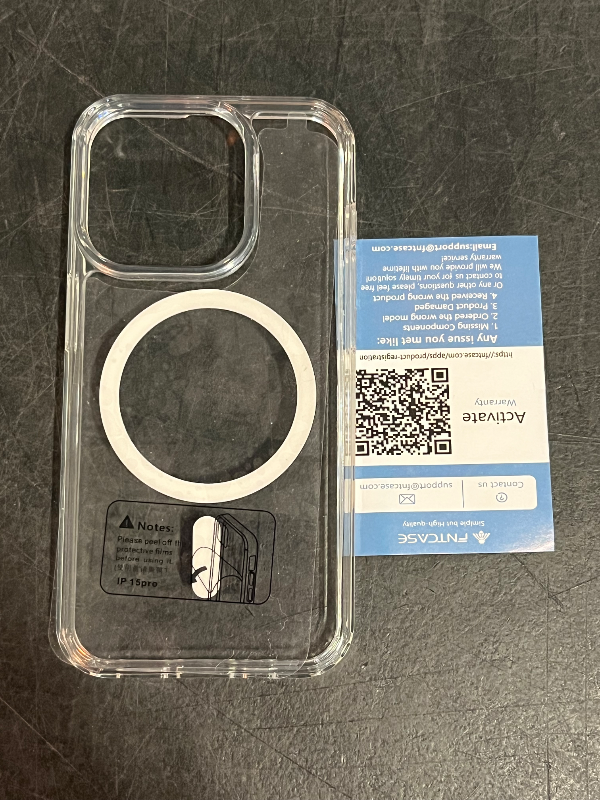 Photo 1 of FNTCASE for iPhone 13 Pro-Max Case: Clear Magnetic Phone Cases Compatible with Magsafe Slim Anti Yellowing Military Grade Drop Protection Rugged Protective Transparent Cell Phone Cover (A-Clear)