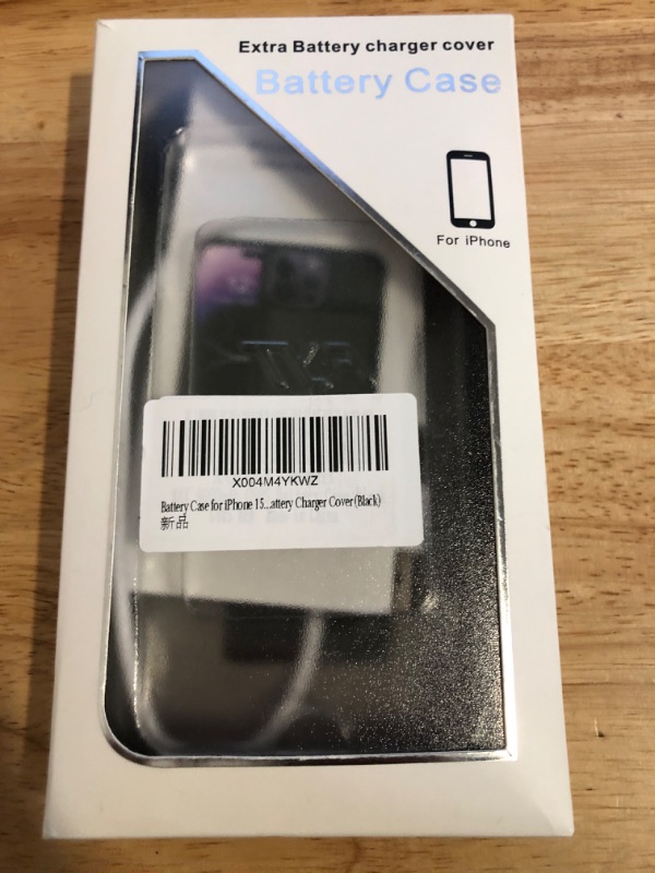Photo 1 of 12000mAh Battery Case for iPhone 15 Pro Max with Wireless Charging | Portable Protective Charging Case | Compatible with 6.7 inch | Extended Battery Pack | with CarPlay | Black
