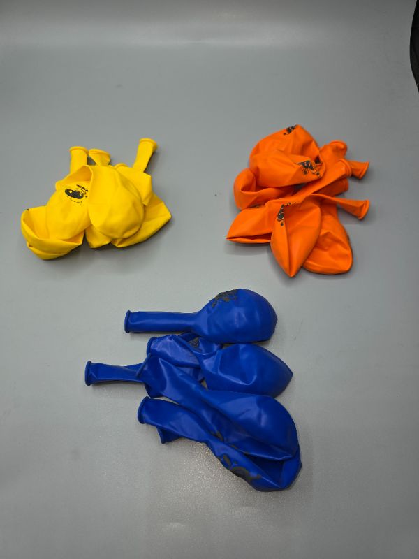 Photo 1 of 18 Robot Design Balloons - 3 Colors - 3 Designs - 6 of Each Color