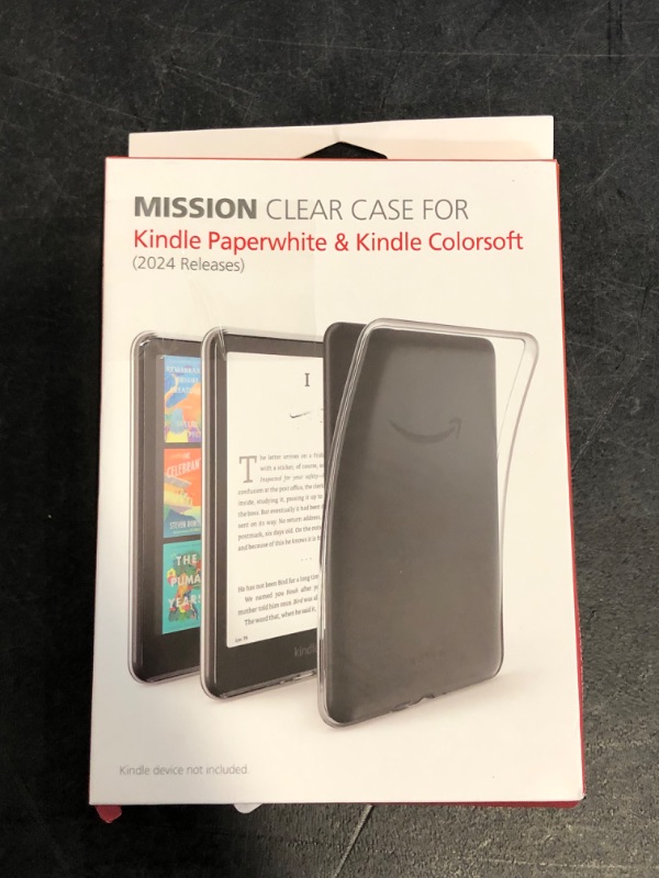 Photo 1 of Mission Clear Case for Kindle Paperwhite 12th Gen (2024 Release) and Kindle Colorsoft Signature Edition (2024 Release) Ultra-Clear Transparent Soft Cover, Offering Sleek, Lightweight Protection
