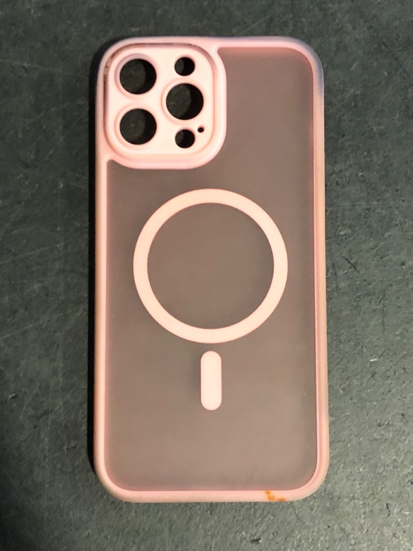 Photo 1 of FNTCASE for iPhone 14 Pro Case: Magnetic Translucent Matte Slim Cases with [Tempered Glass Screen Protector] [Full Camera Protection] Military Grade Shockproof Protective Phone Cover - Light Pink
