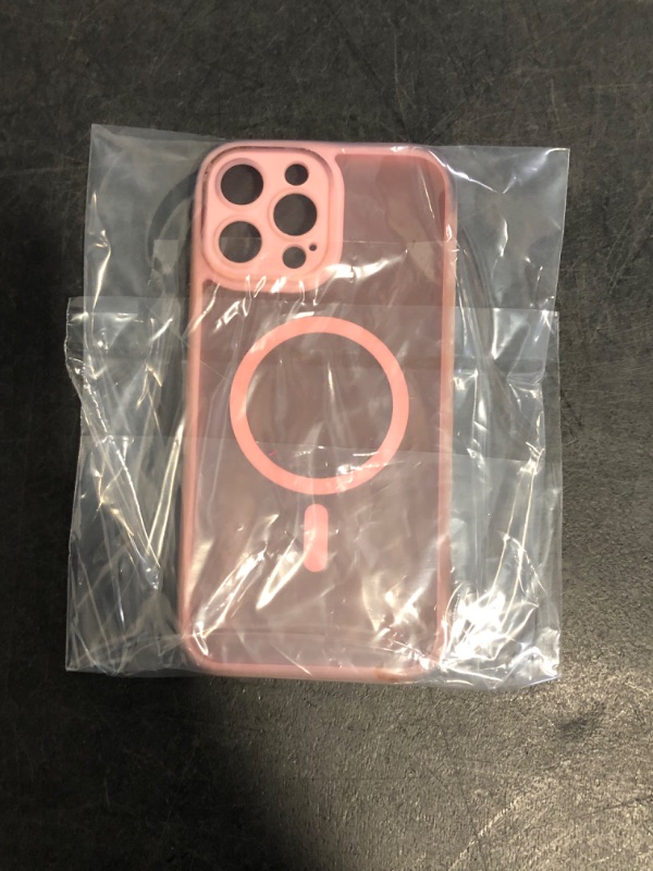 Photo 1 of FNTCASE for iPhone 14 Pro Case: Magnetic Translucent Matte Slim Cases with [Tempered Glass Screen Protector] [Full Camera Protection] Military Grade Shockproof Protective Phone Cover - Light Pink
