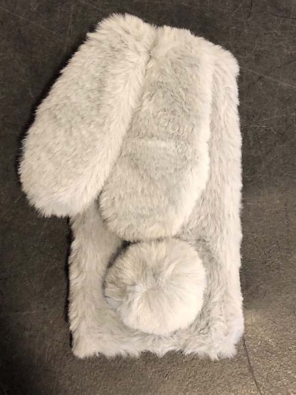 Photo 1 of Omorro for Galaxy S9 Case [Plush Rabbit Case] Stylish Desgin Cute Furry Rabbit Bunny Fur Bling Crystal Rhinestone Design Fluffy Cool Soft Protective Cover Slim Shell for Samsung Galaxy S9
