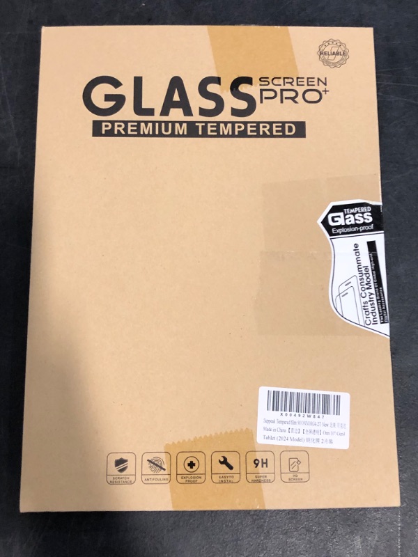 Photo 1 of 2-Pack Screen Protector Compatible with Onn 10.1" Gen4 Tablet (2024 Model), Tempered Glass Clear Film, Anti-Scratch, 9H Hardness, Easy Installation
