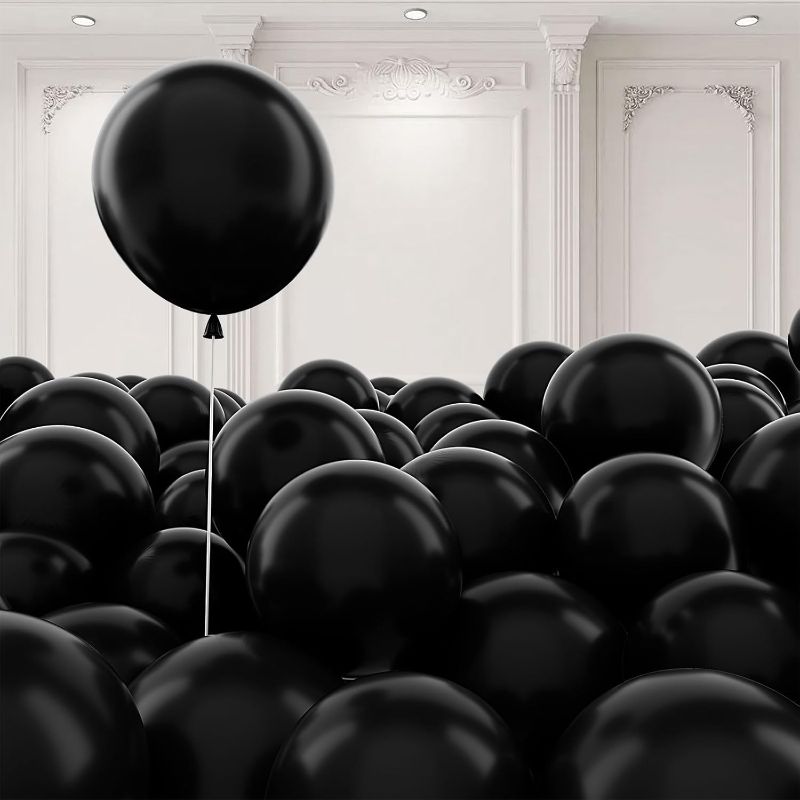 Photo 1 of Black Latex 5 Inch Balloons, Small Balloons for Balloon Garland or Balloon Arch as Party Decorations, Birthday Decorations, Anniversary Party Decor
