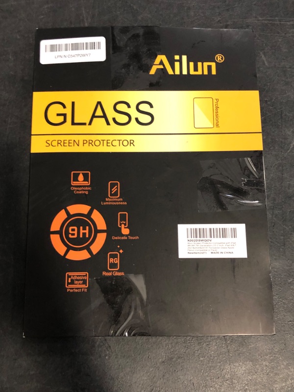Photo 1 of Ailun [2 Pack] Screen Protector for iPad 10.2" 9th 8th 7th Generation | Tempered Glass | Apple Pencil Compatible | iPad 9/8/7 (2021-2019)
