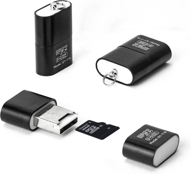 Photo 1 of [3 Pack] Card Reader for Android,Micro SD Card to USB Adapter, TF Card Reader with Mini Size for Camera Memory Card Reader, Wansurs Card Reader for PC Laptop (Black)
