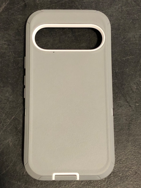 Photo 1 of Google Pixel 9A Heavy Duty Protective Shockproof Case | Dropproof | 3-Layer Full Body Protection | Without Screen Protector | Tough Rugged Cover | Grey/White
