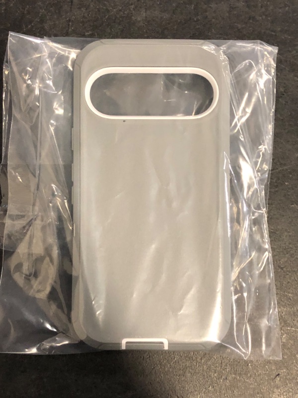 Photo 1 of Google Pixel 9A Heavy Duty Protective Shockproof Case | Dropproof | 3-Layer Full Body Protection | Without Screen Protector | Tough Rugged Cover | Grey/White
