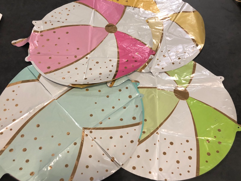 Photo 1 of 8pcs Beach Mylar Balloons Pool Party Decorations for Water Games Hawaiian Summer Beach Theme Party
