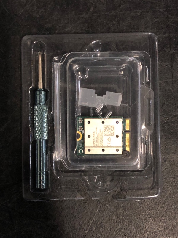 Photo 1 of Wire Less Network Card Module, QCNCM865 Wire Less Card 2.4G 5G 6Ghz Triple Band M.2 Bluetooth 5.3 WiFi7 5.8Gbps Wire Less Network Adapter Card Module for 11
