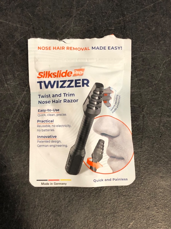 Photo 1 of TWIZZER, Nose Hair and Ear Hair Trimmer for Men and Women, Twist and Trim Nasal Hair Removal, German Blades, Patented Design, No Electricty or Batteries
