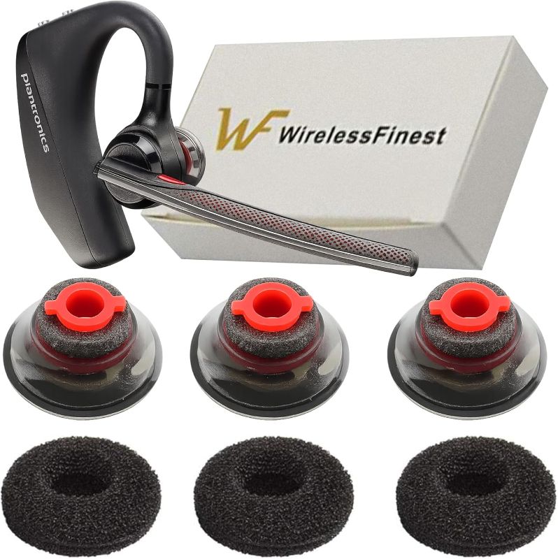 Photo 1 of Missing Ear Part** 3X Ultra Comfort Eartips Ear Buds Replacement Earphone Ear Tips Kits Earpads Foam Set Cushion for Plantronics Voyager 5200 5220 5210 Series Bluetooth Headset Headphone (Mixed L/M/S)
