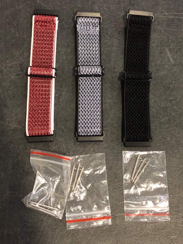 Photo 1 of Quick Release Watch Band - Choice of Width -18mm 19mm 20mm 22mm 24mm Watch Bands, Solo Loop Adjustable Elastic Nylon Watch Straps Replacement Wristband for Men Women
