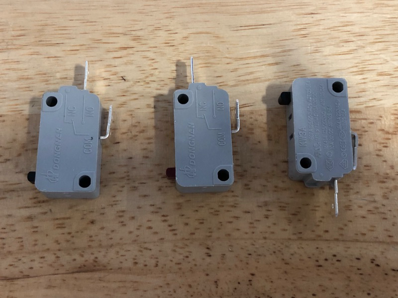 Photo 1 of KW3A Microwave Oven Door Switch 16A 125/250V Door Interloc (2 Normally Open and 1 Normally Closes)
