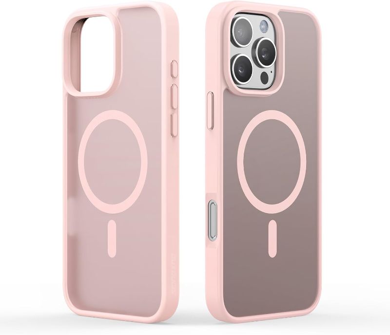 Photo 1 of iPhone16 Full Range of Dedicated case, Compatible with MagSafe, Anti-Fall and Anti-Sweat, with Independent Keys, Multi-Color Options, iPhone15 Full Range (Light Pink, iPhone16Pro)
