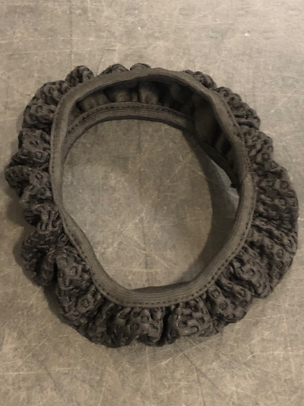 Photo 1 of Motoforti Steering Wheel Cover Universal Elastic Stretch Antislip Breathable Microfiber Ice Silk Interior Trim Wheel Protector for Car Truck SUV Black Long-Lasting
