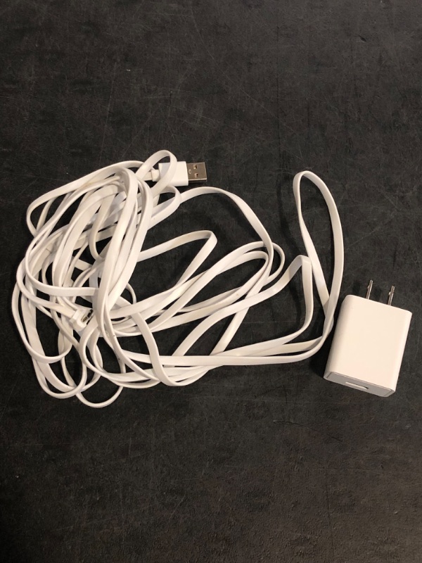 Photo 1 of Smays 20 ft Cable for WYZE Cam Pan v3 Camera, Flat Micro USB Extension Power Cord, 90 Degree White
