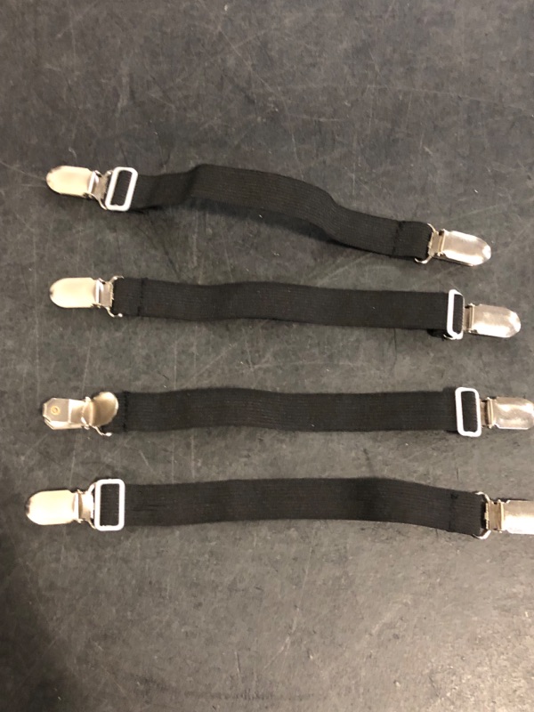 Photo 1 of Boncas Improved Adjustable Elastic Boot Clips Boot Straps Pant Clips Stirrups Leg Straps Keeping Your Pants Tucked
