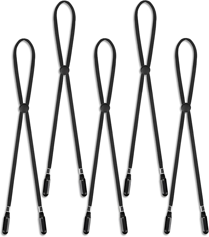 Photo 1 of 5 Pcs Adjustable Hat Strap Clips Elastic Hats Removable Chin Cord, Windproof Hat Strap Clips Anti-Lost Cap Strap Clips
