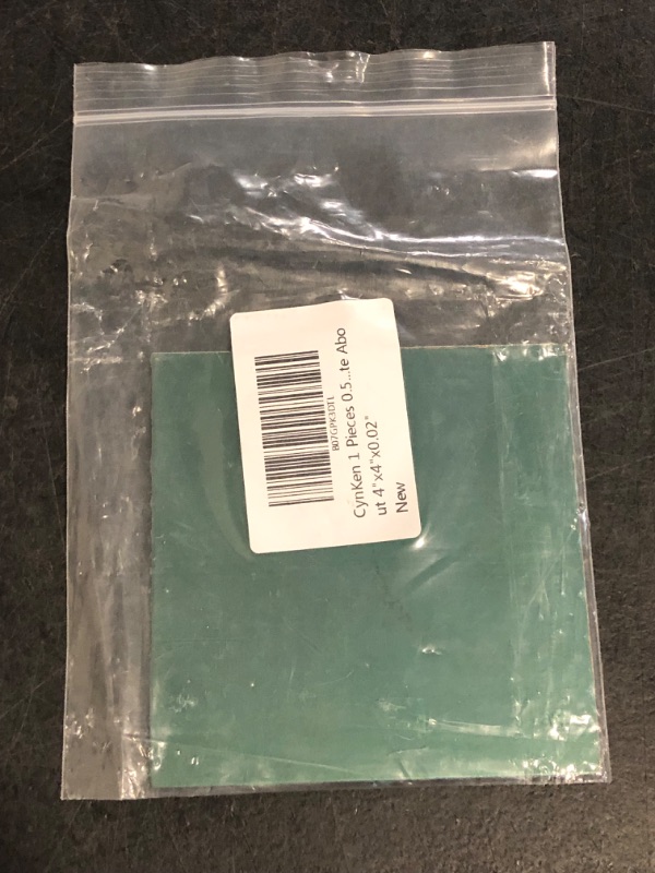 Photo 1 of CynKen 1 Pieces 0.5mmx100mmx100mm 99.9% Pure Copper Sheet Metal Plate About 4"x4"x0.02"
