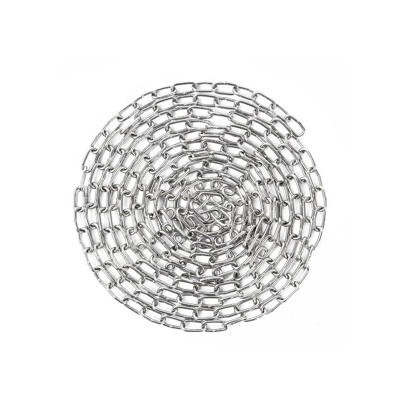 Photo 1 of SUS304 Stainless Steel Chain, Hanging Chain Link Light Duty Chain, Heavy Duty Hanging Chain for Home Outdoor Camping, Thickness 0.08 inches
