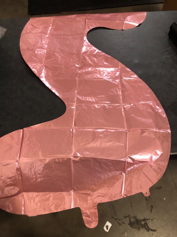 Photo 1 of Self Inflating Pastel Pink S Letter Balloon, 40 Inch Large Alphabet Foil Custom Letter Balloon for Girls Birthday Party & Baby Shower Decoration
