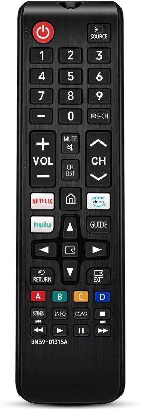 Photo 1 of Universal Remote Control for Samsung Smart TV, Control Replacement fit for 4K UHD QLED HDTV LED TVs, with Hulu Netflix PrimeVideo Buttons
