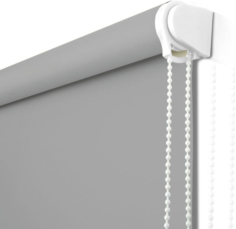 Photo 1 of NUTRO CHILL Window Blinds, Light Filtering Roller Shades Semi-Sheer Privacy Fabric Window Shades for Home and Office, Easy to Install(31" W x 67" L, Granit)
