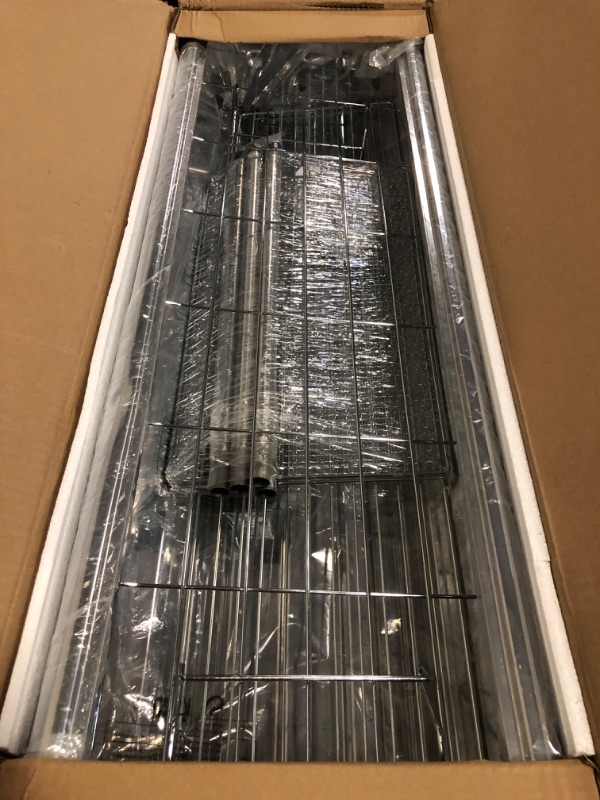 Photo 1 of Portable Charcoal Grill, Foldable Stainless Steel Grill with Storage Shelf and non-slip feet - ideal for outdoor Kabob cooking, picnics and camping (lager)
