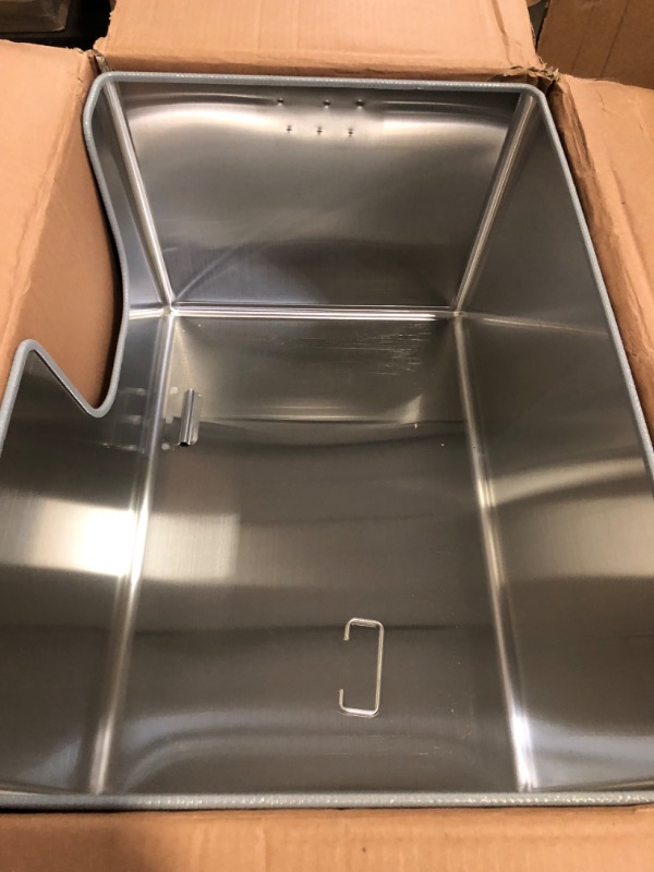 Photo 1 of Missing Shovel** 40L XXL Stainless Steel Litter Box with High Sides,XXXL Metal Maine Coon Litter Box with Tall Walls for Big Cats,One-Piece Deep Litter Boxes with Low Entry,Never Absorbs Odors,Easy to Clean
