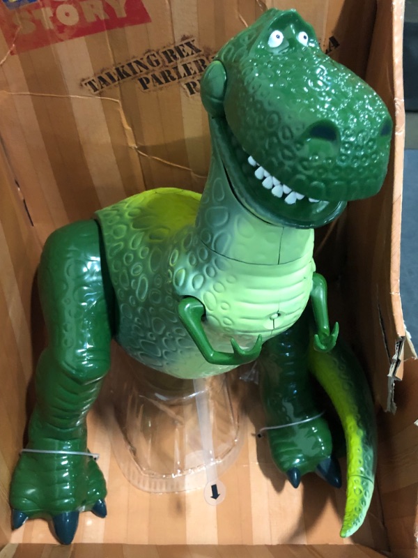 Photo 1 of Disney Store Official Rex Interactive Talking Action Figure from Toy Story, Features Sounds and Phrases from The Movies, Interacts with Other Figures and Toys
