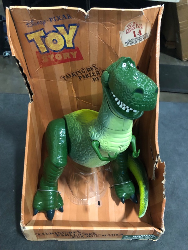 Photo 1 of Disney Store Official Rex Interactive Talking Action Figure from Toy Story, Features Sounds and Phrases from The Movies, Interacts with Other Figures and Toys
