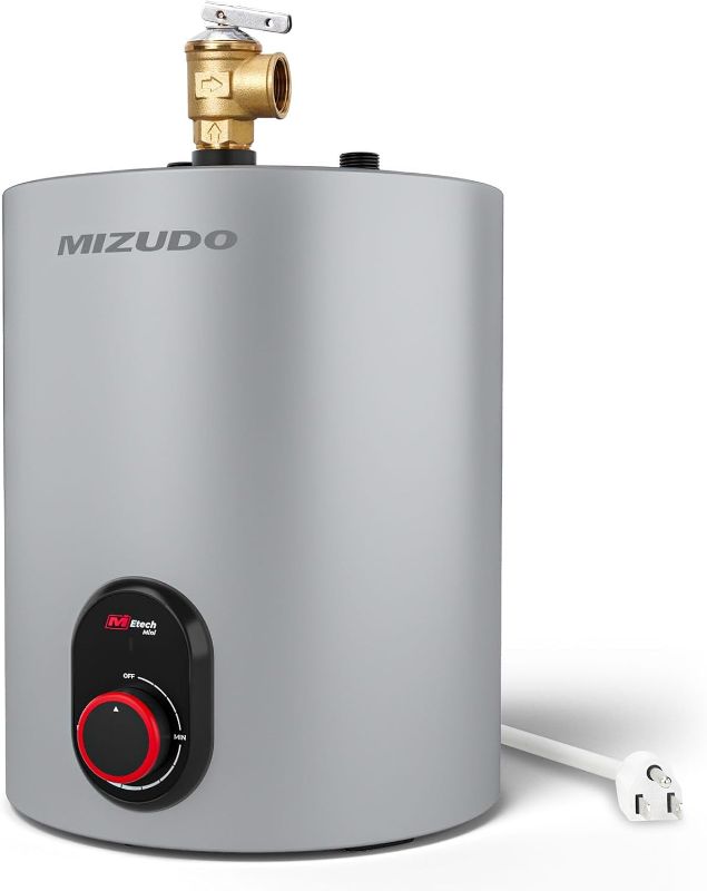 Photo 1 of Electric Mini Tank Water Heater - MIZUDO 1.5 Gallon Compact Storage Small Hot Water Heater Electric - 120V Point of Use On Demand Under Sink for Home Kitchen Bathroom, CSA Listed
