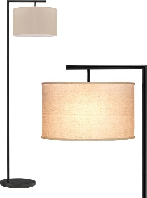 Photo 1 of Brightech Montage Modern Floor lamp, LED Floor Lamp for Living Rooms & Offices - Tall Standing Lamp for Bedroom Reading - Corner Pole Lamp for Contemporary Home Decor - Black
