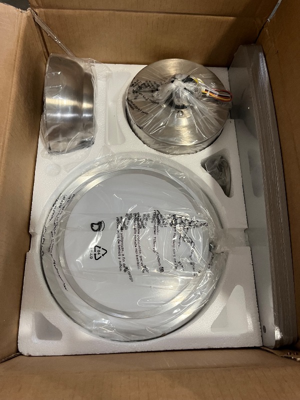Photo 1 of Modern Ceiling Fan with Lights, Quiet Reversible DC Motor, Remote Control, Dimmable
