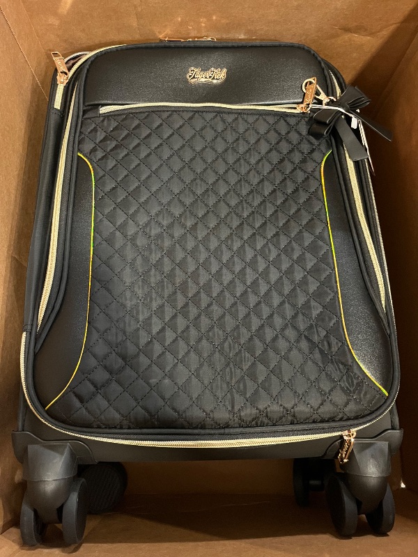 Photo 1 of Missing Smaller Bags One Bag ONLY** Carry On Luggage 22x14x9 Airline Approved, 20 Inch Softside Suitcase with 4 Pcs, Lightweight Luggage for Women with TSA Lock and 4 Spinner Wheels, Soft Side Carry-on Suitcases for Travel, Black
