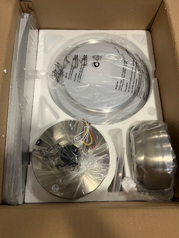 Photo 1 of Modern Ceiling Fan with Lights, Quiet Reversible DC Motor, Remote Control, Dimmable
