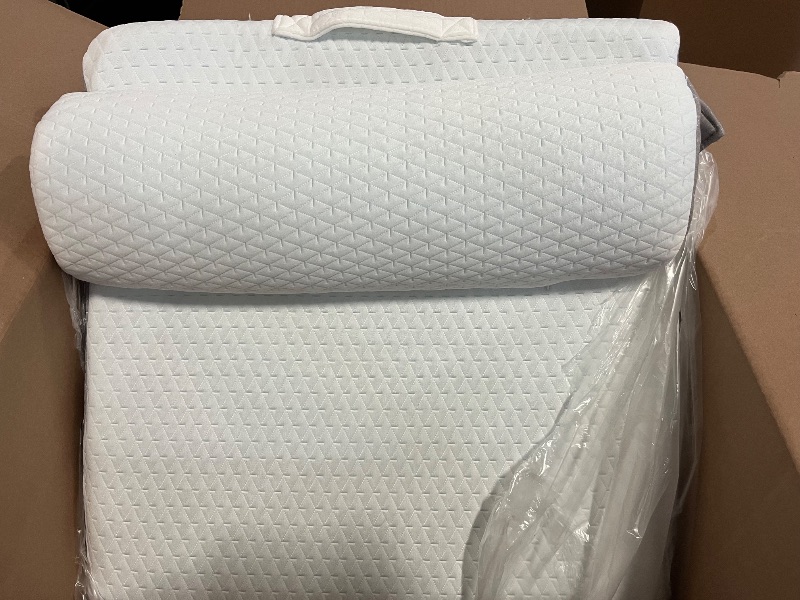 Photo 1 of Nestl Bed Wedge Pillow - Wedge Pillow for Sleeping to Reduce Acid Reflux, Wedge Pillows for After Surgery 8-in-1 Triangle Pillow Wedge, Cooling Gel Memory Foam Wedge Snoring Pillow -7.5 Inch
