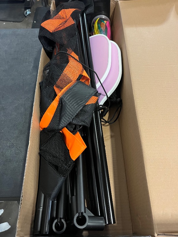 Photo 1 of Portable Paddle Game with Net - Similar to Badminton, Tennis and Pickleball Set - Indoor & Outdoor Play Fun and Friendly Backyard Games for Family

