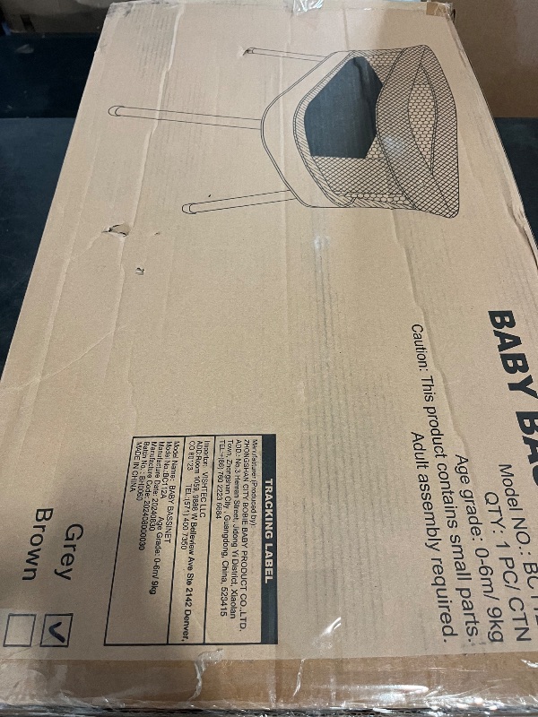 Photo 1 of Electric Bassinet for Baby 3 Rocking Speeds, Auto Bedside Sleeper with 8 Soothing Music, Rocking Bassinet for Infant, Grey
