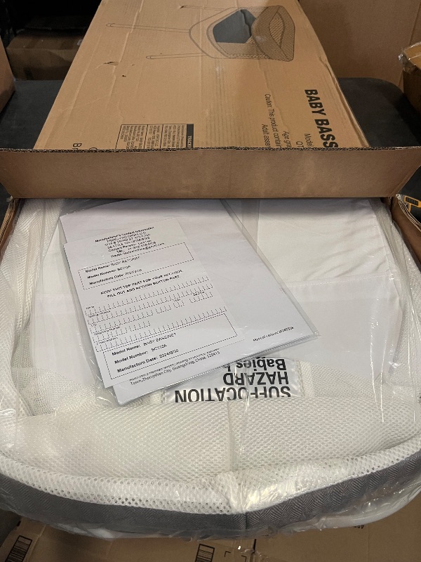 Photo 1 of Electric Bassinet for Baby 3 Rocking Speeds, Auto Bedside Sleeper with 8 Soothing Music, Rocking Bassinet for Infant, Grey
