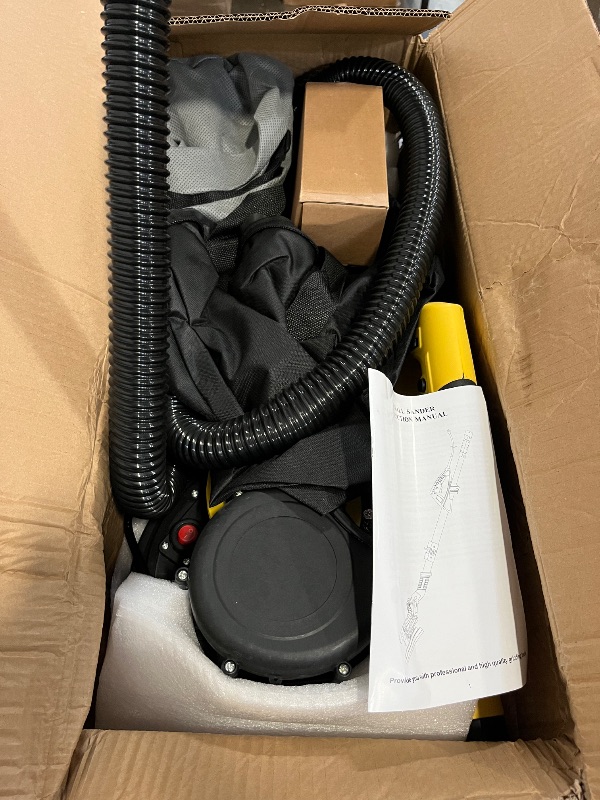 Photo 1 of Drywall Sander, 750W Powerful Electric Drywall Sander with Vacuum Attachment, Auto Dust Collection, 7 Variable Speed 900-1800RPM, Dustless Wall Sander with Long Power Cord for Popcorn Ceiling, Drywall
