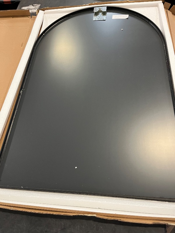 Photo 1 of 31"x32" Arched Wall Mirror for Bathroom, Black Vanity Mirror for Bedroom, Living Room, Entryway, Decorative Hanging Mirror for Wall
