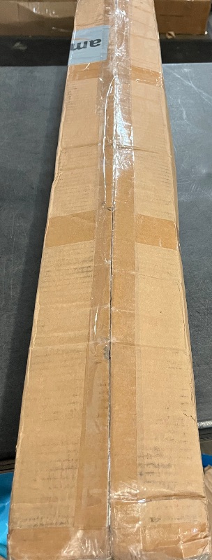 Photo 1 of Deck Balusters, 36 Inch, Straight Flat Baluster, Black, Metal Deck Stairs Railing, 25 Pack Hollow Rectangle Deck Balusters for Deck Railing
