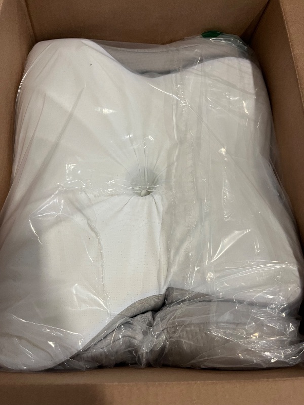 Photo 1 of DONAMA Cervical Pillow for Neck and Shoulder,Contour Memory Foam Pillows,Ergonomic Neck Support Pillow for Side Back Stomach Sleepers with Pillowcase
