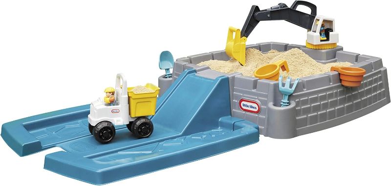 Photo 1 of Little Tikes Dirt Diggers Excavator Sandbox for Kids, Including lid and Play Sand Accessories,Multicolor
