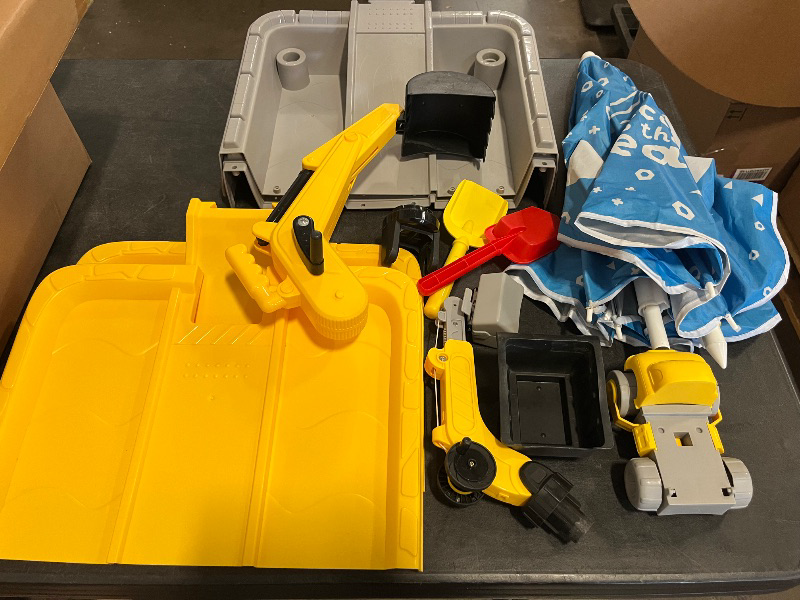 Photo 1 of Little Tikes Dirt Diggers Excavator Sandbox for Kids, Including lid and Play Sand Accessories,Multicolor
